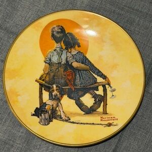 Norman Rockwell Mother’s Day Plate, “Puppy Love.” Royal Devon, 1976. 8.5”